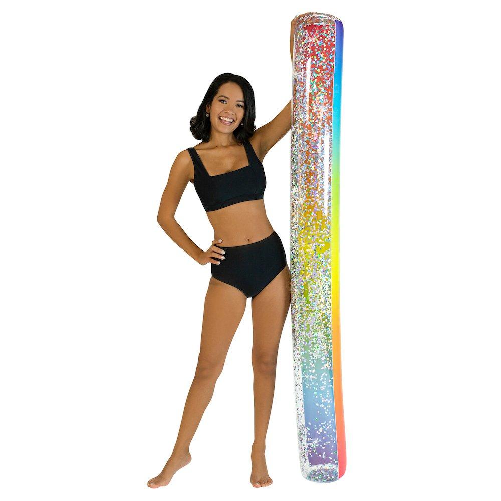 PoolCandy  Rainbow Collection Party Pack with Deluxe Sun Chair and Jumbo Pool Noodle