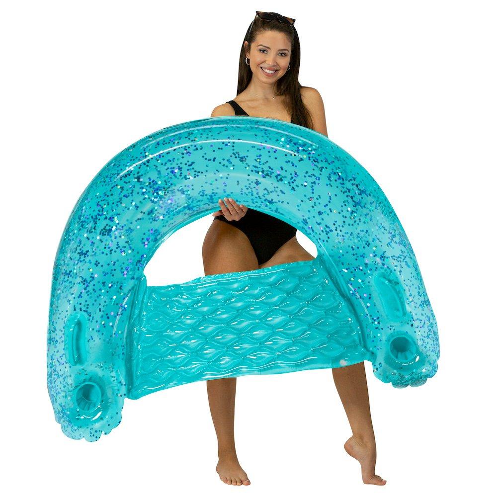 Aqua Glitter Sun Chair