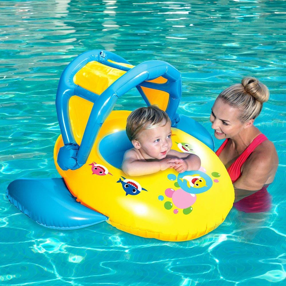 Swimways  Baby Shark Sun Canopy Baby Boat