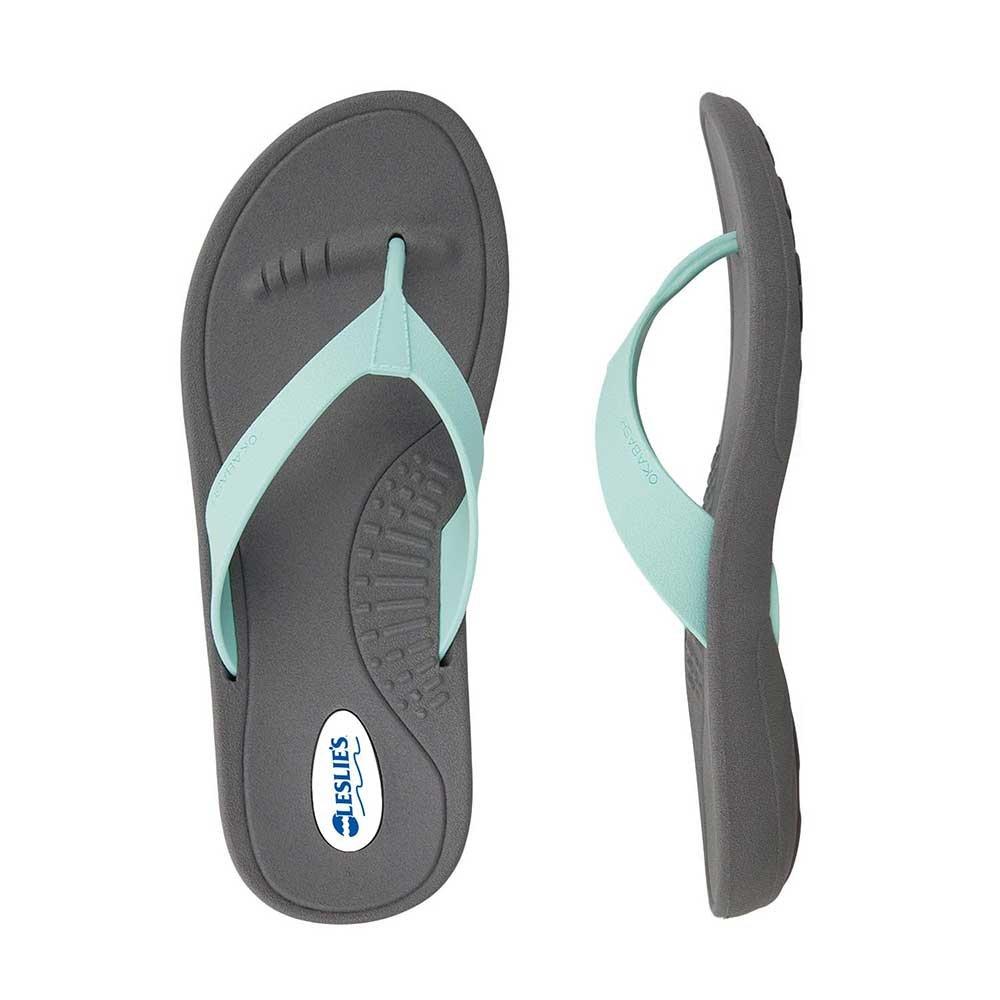 Okabashi  Flip Flops Breeze Slate/Sea Foam Medium Large