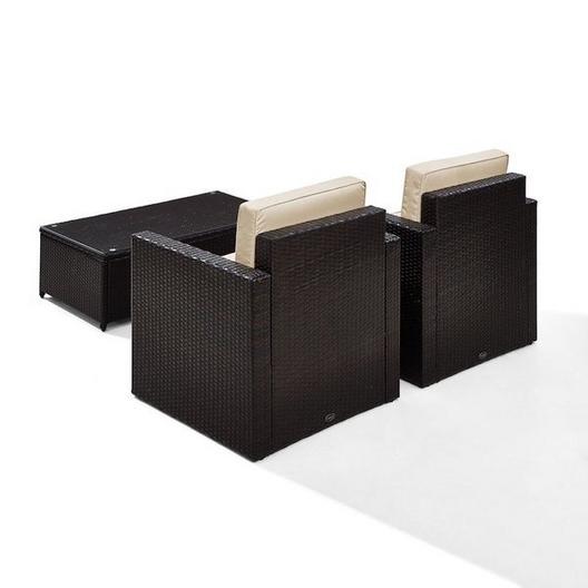 Crosley  PALM HARBOR 3PC WICKER SET