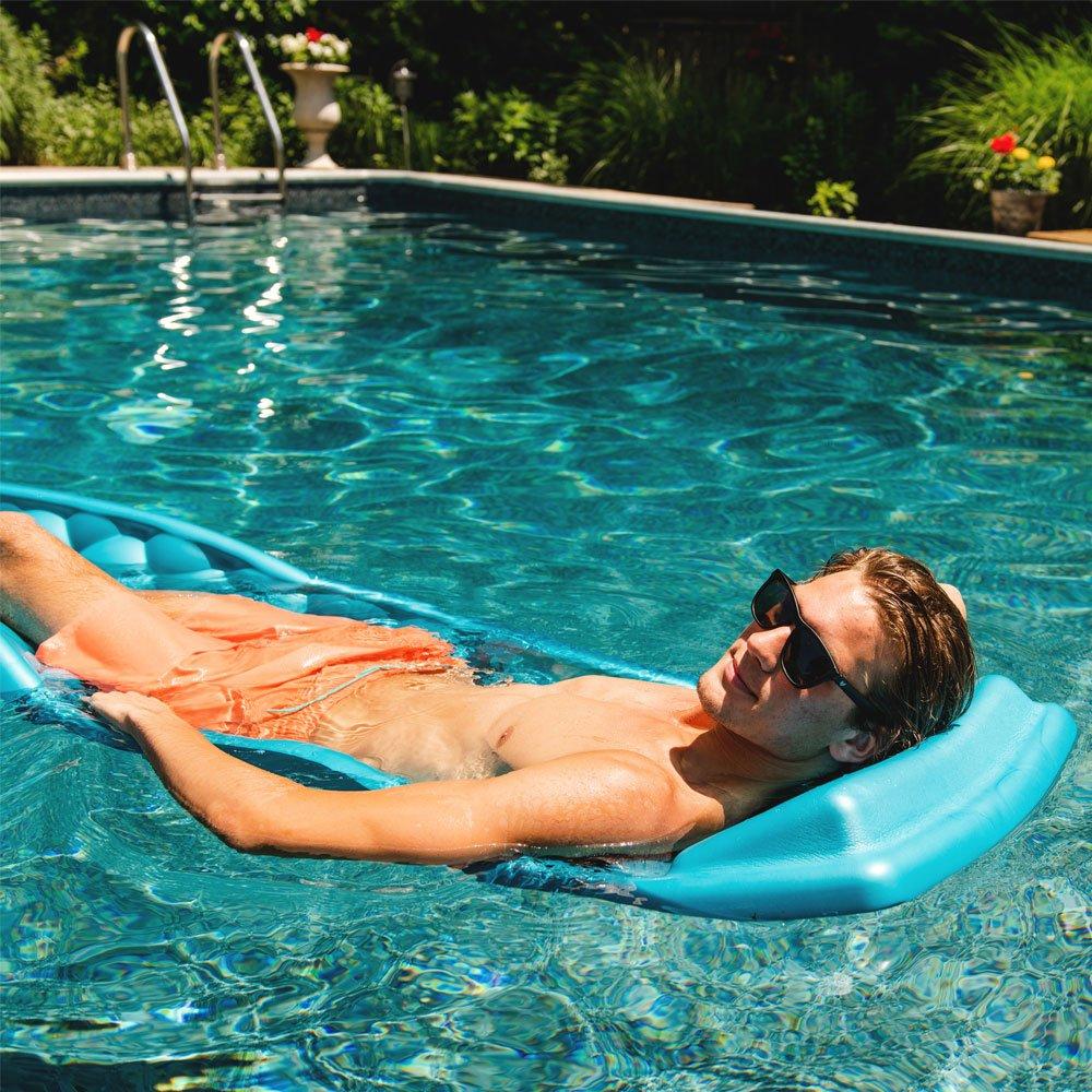 Big Joe  Reef Foam Pool Lounger  Aqua