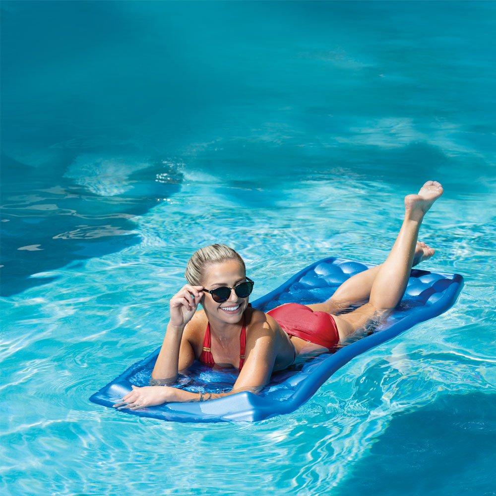 Big Joe  Avena Foam Pool Lounger  Blue