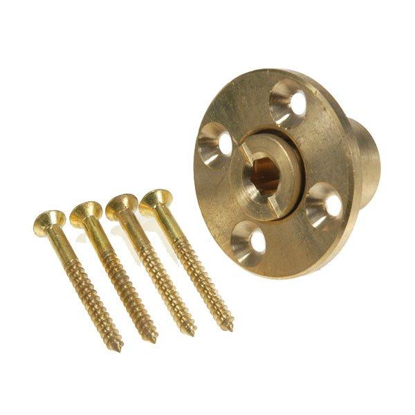 Safety Cover Wood Deck Brass Anchor w/ 4 Screws