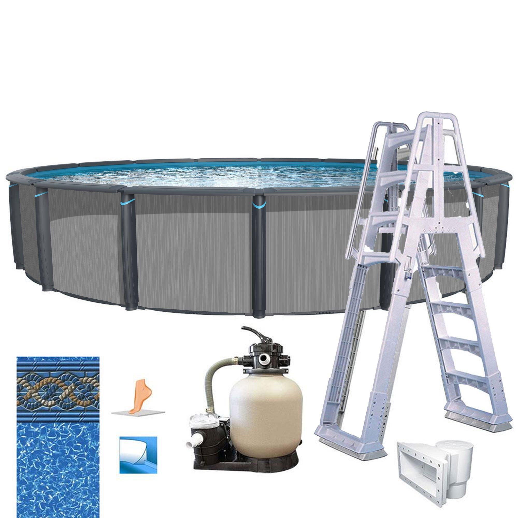 Easton 15 x 52 Round Complete Above Ground Pool Package