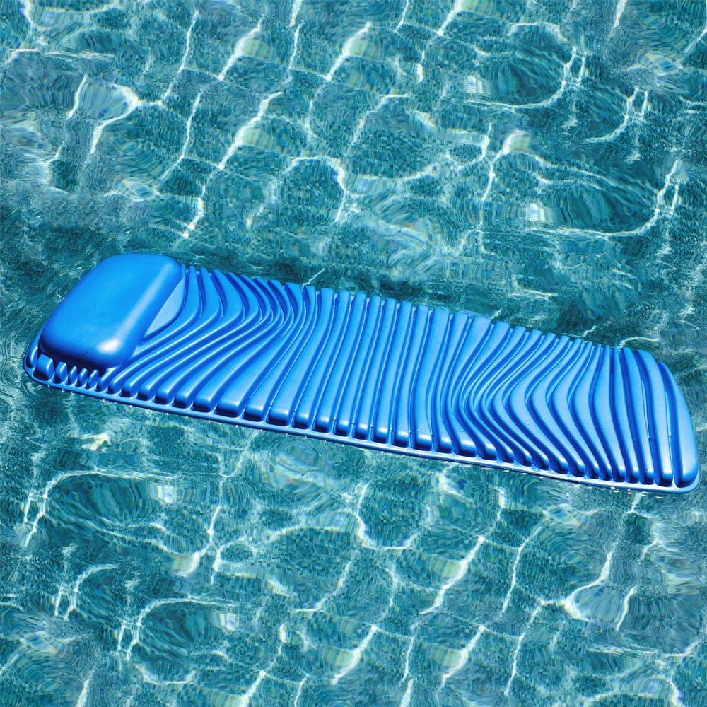 Big Joe  Barrel Wave Foam Pool Lounger  Blue