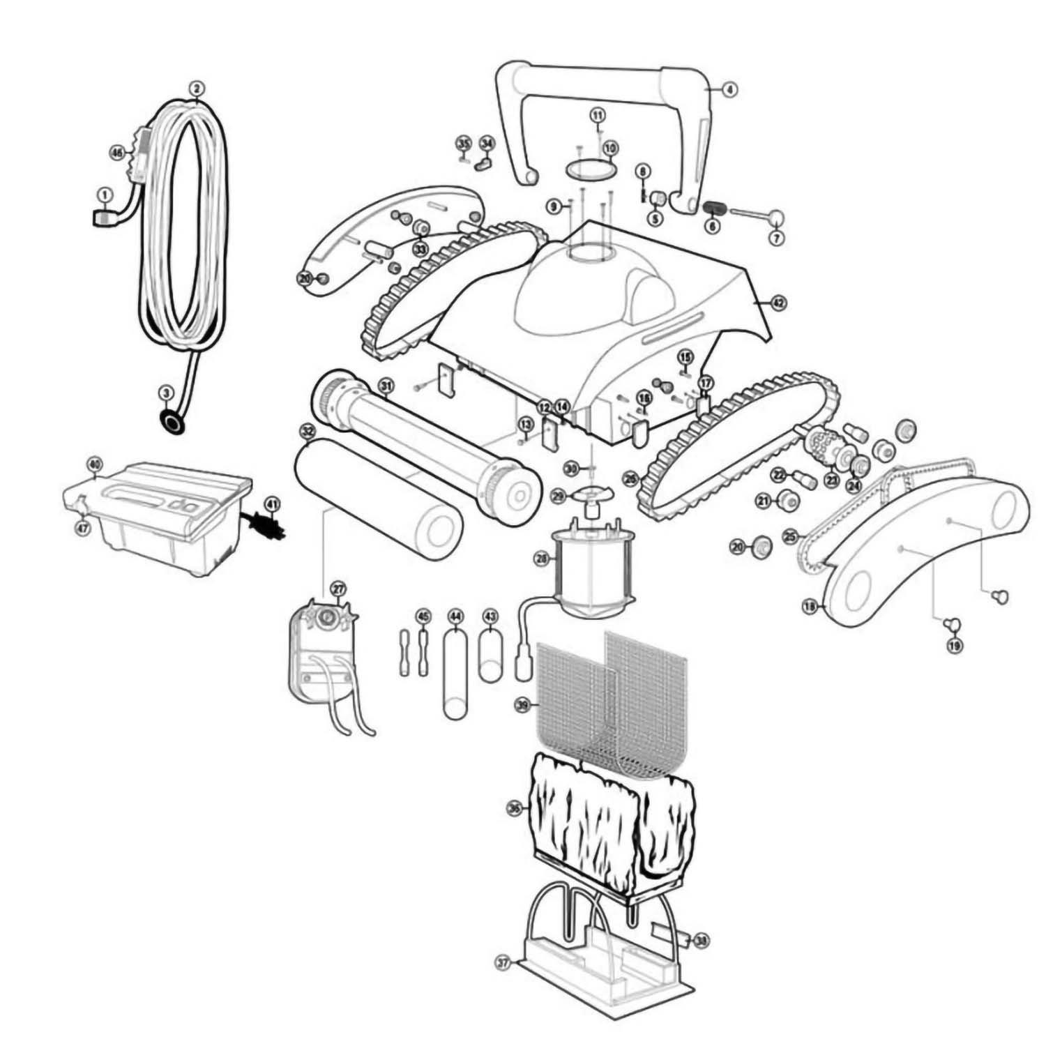 Pentair Prowler 720 Pool Cleaner Parts