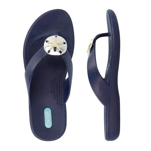 Okabashi  Flip Flops Sandy  Sapphire Size M/L