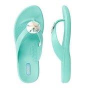 Okabashi  Flip Flops Sandy  Sea Glass Size M
