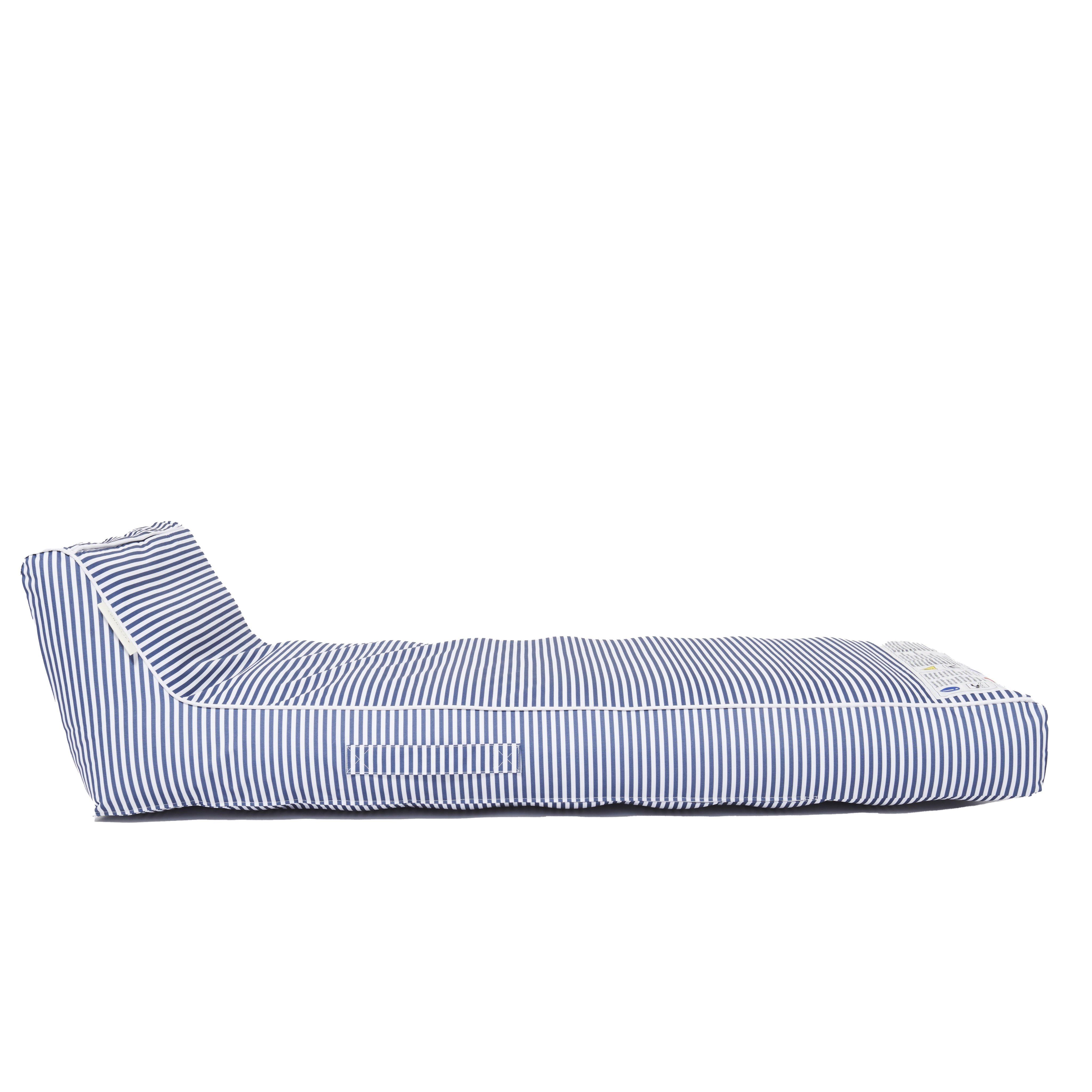 SUNNYLiFE  Luxe Lie-On Lounger Float Le Weekend Navy