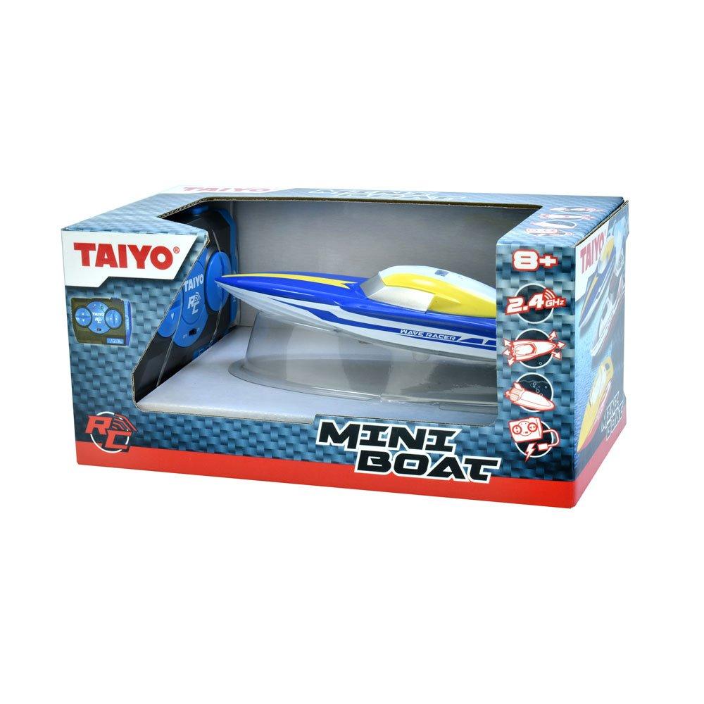 Wave Racer Remote Control Mini Boat, Blue White