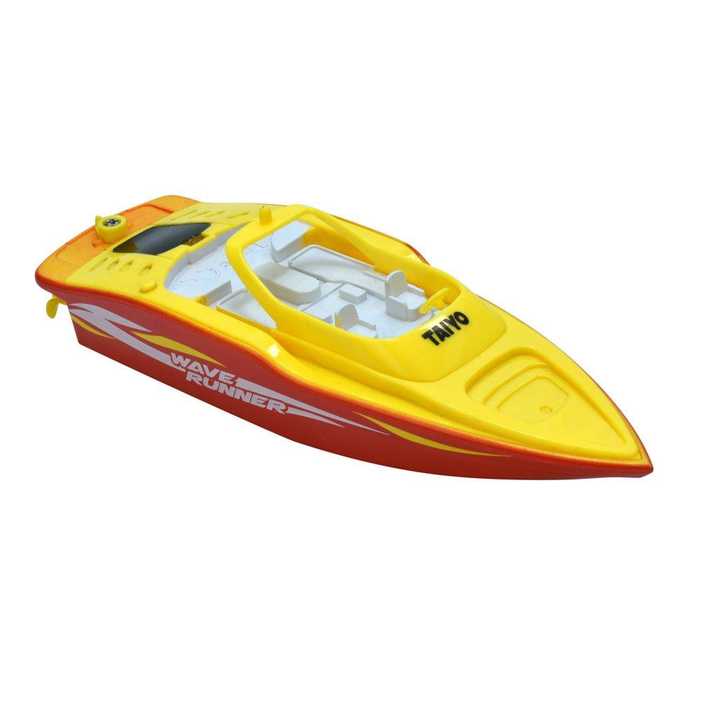 Toy Shock International  Wave Runner Remote Control Mini Boat Yellow White