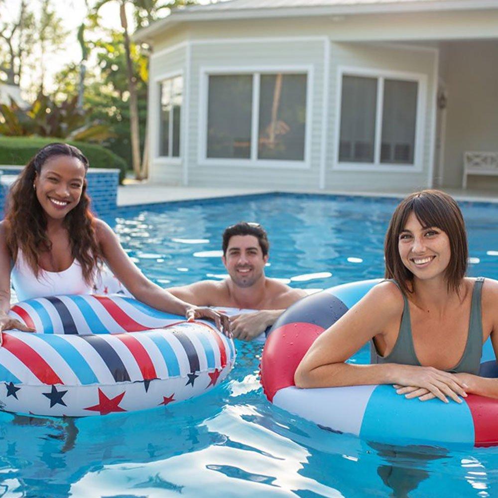 Pool Candy  Dots and Slots Red White and Blue 36 in Tube