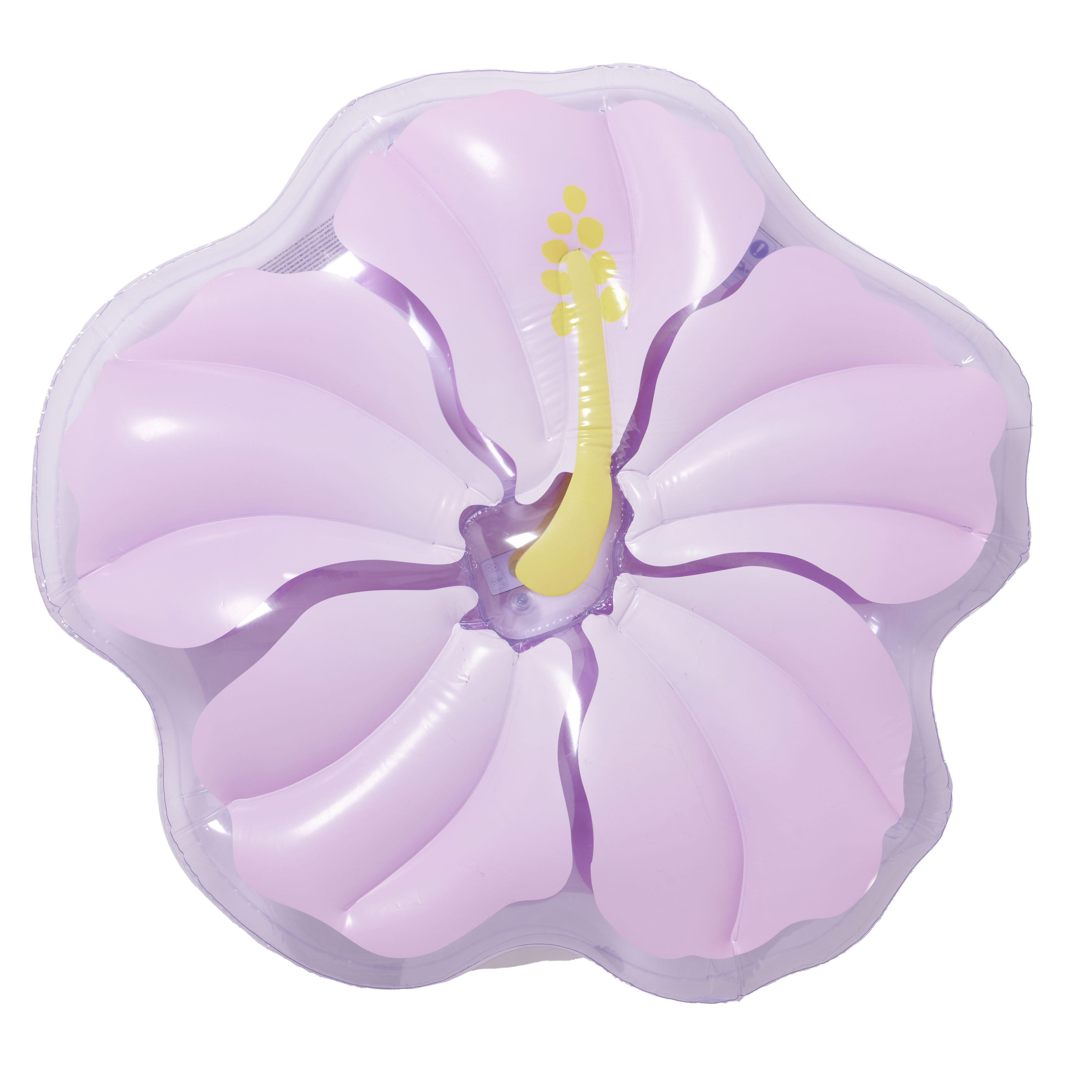 SUNNYLiFE  Luxe Lie-On Float Hibiscus Pastel Lilac