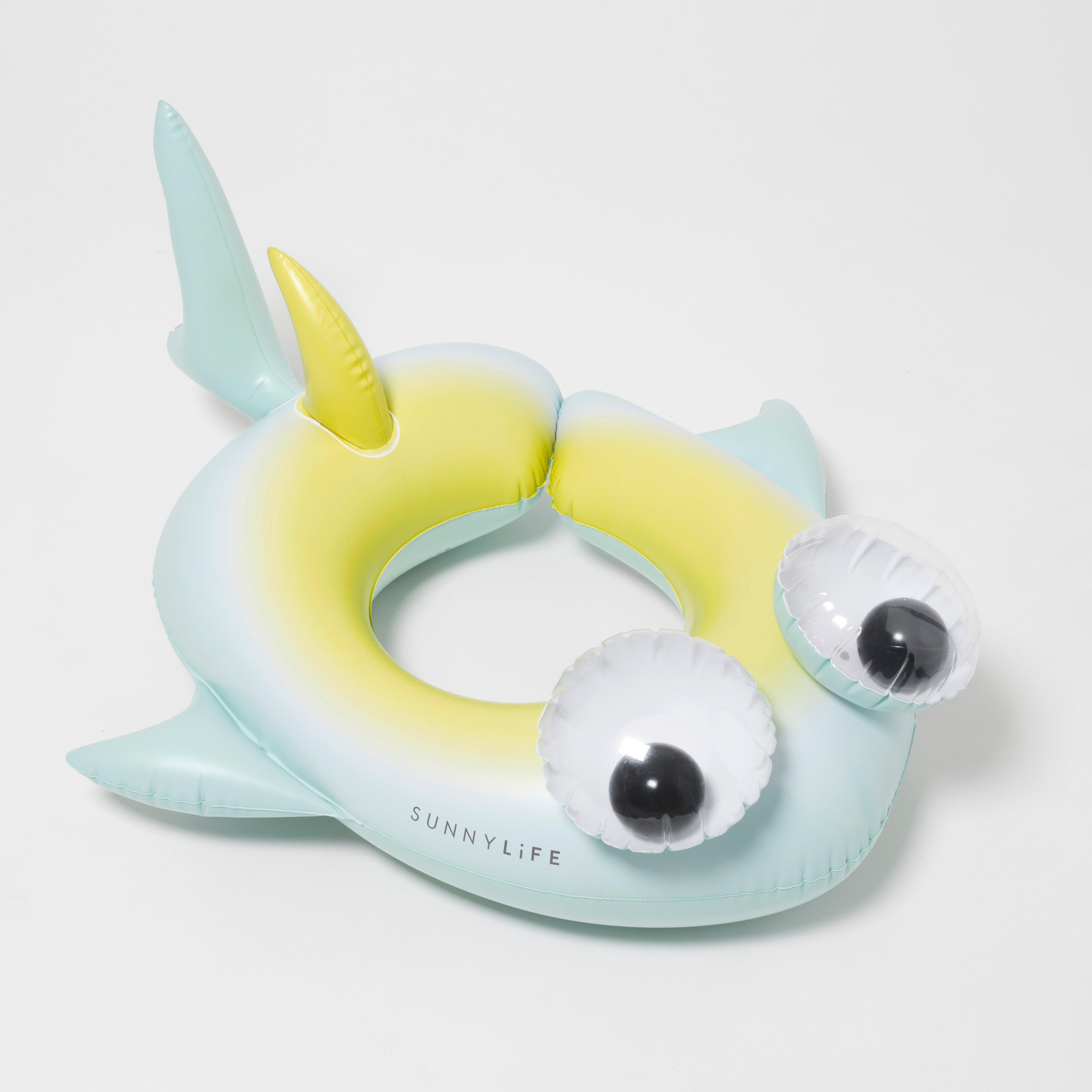 SUNNYLiFE  Kids Tube Pool Ring Salty the Shark Multi