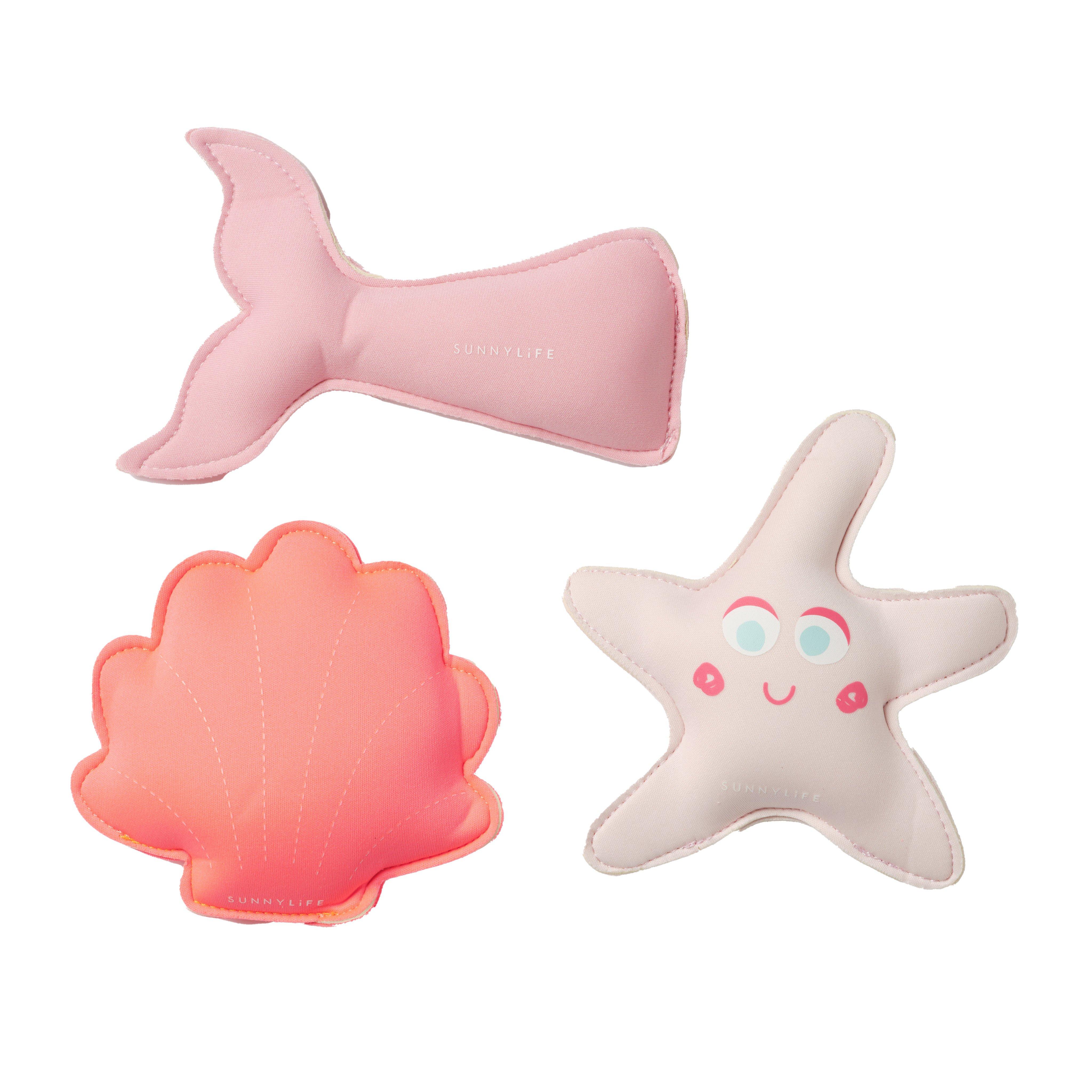 SUNNYLiFE  Melody the Mermaid Dive Buddies Neon Strawberry Set of 3