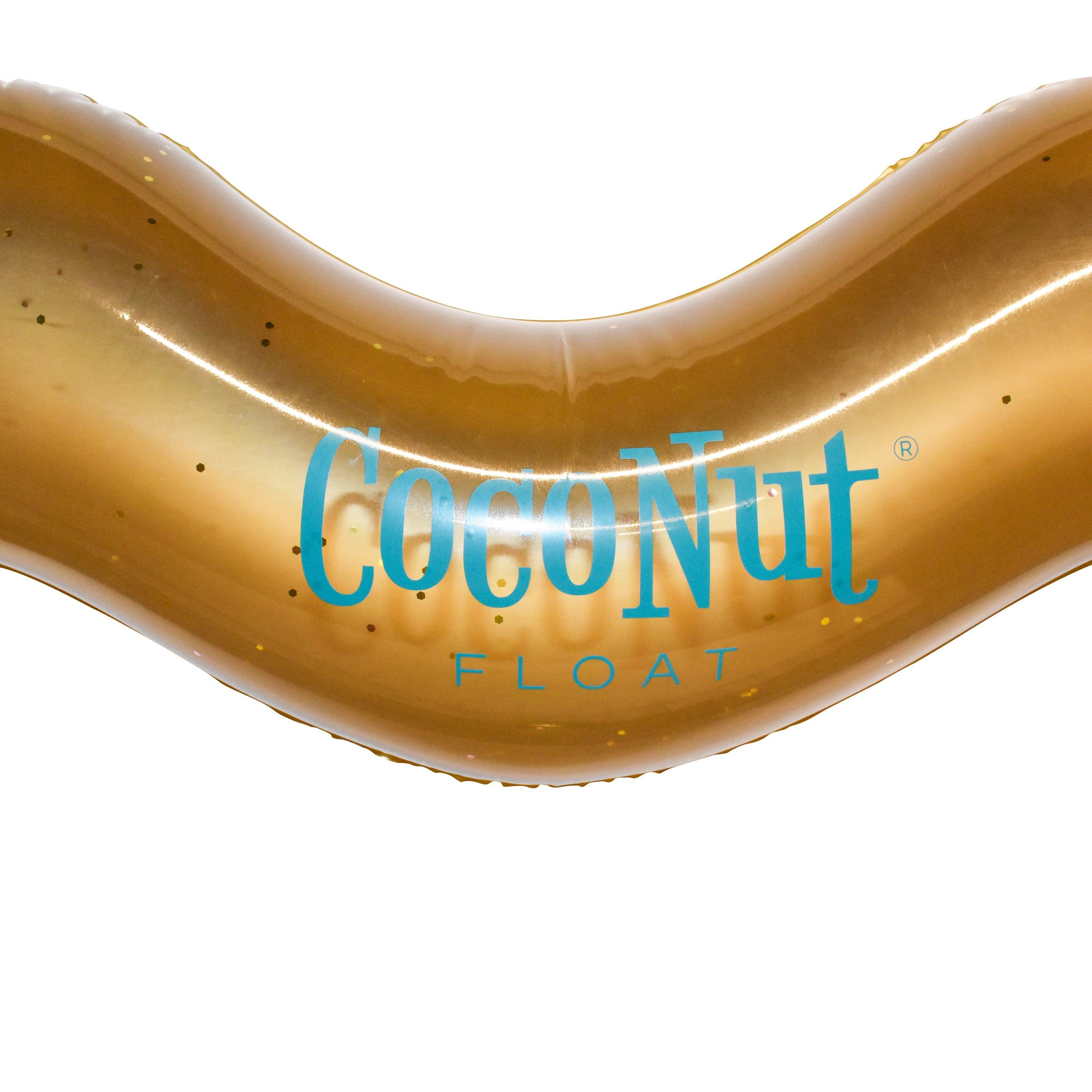 CocoNut  Gold Glitter Heart Pool Float