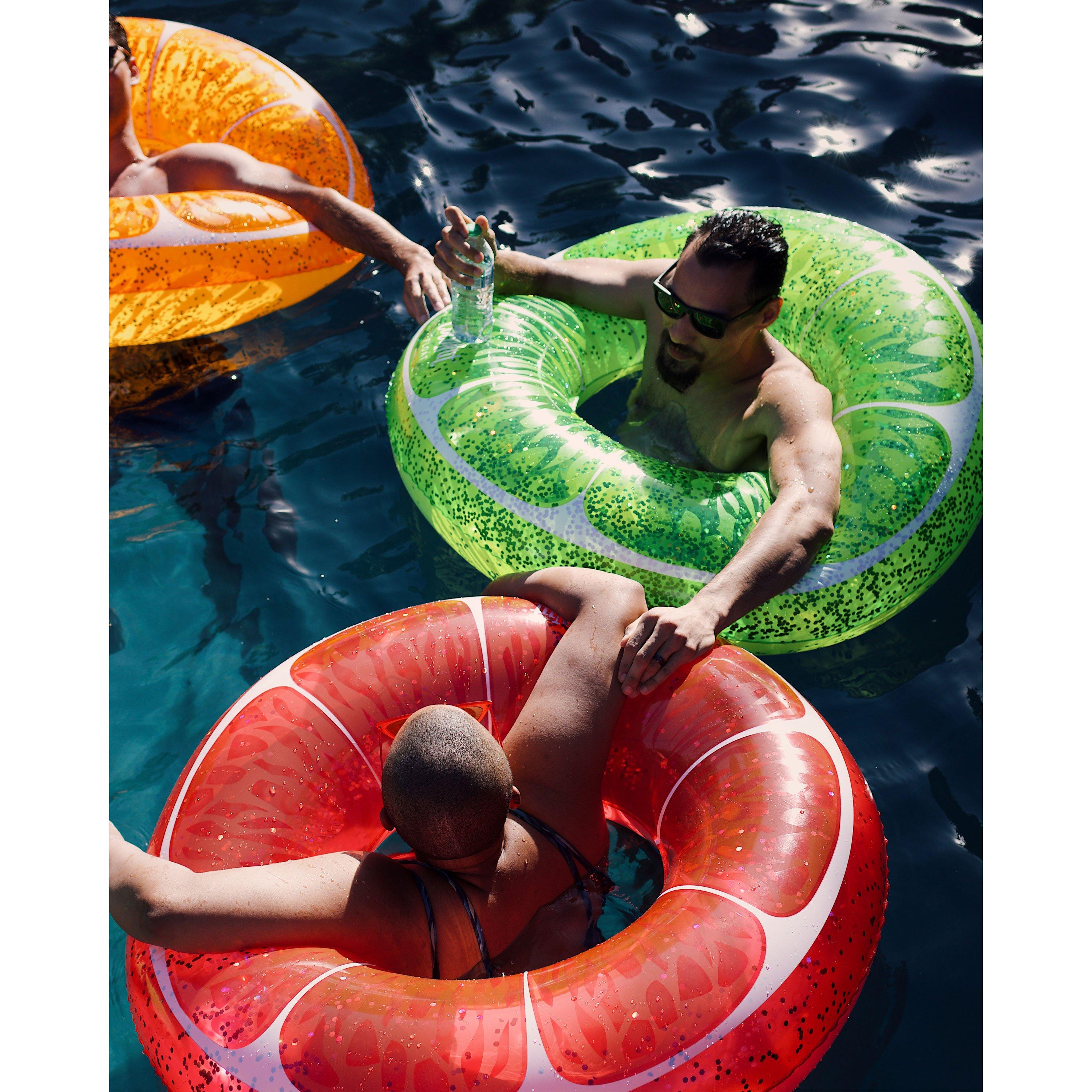 CocoNut  Lime Green Glitter Pool Float