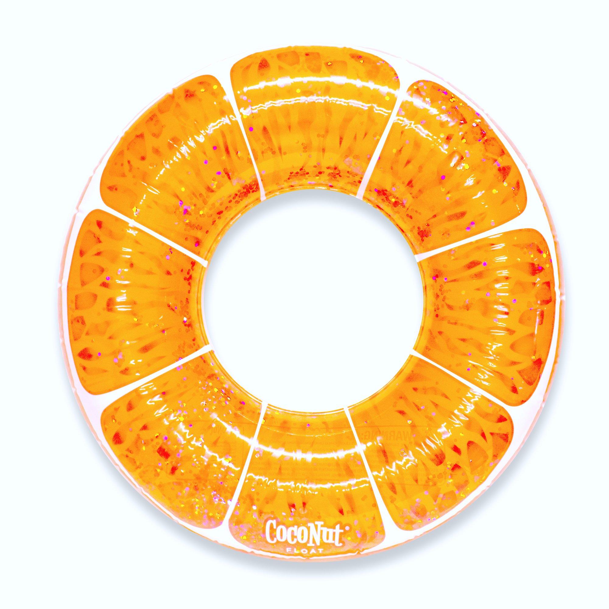 CocoNut  Tangerine Orange Glitter Pool Float