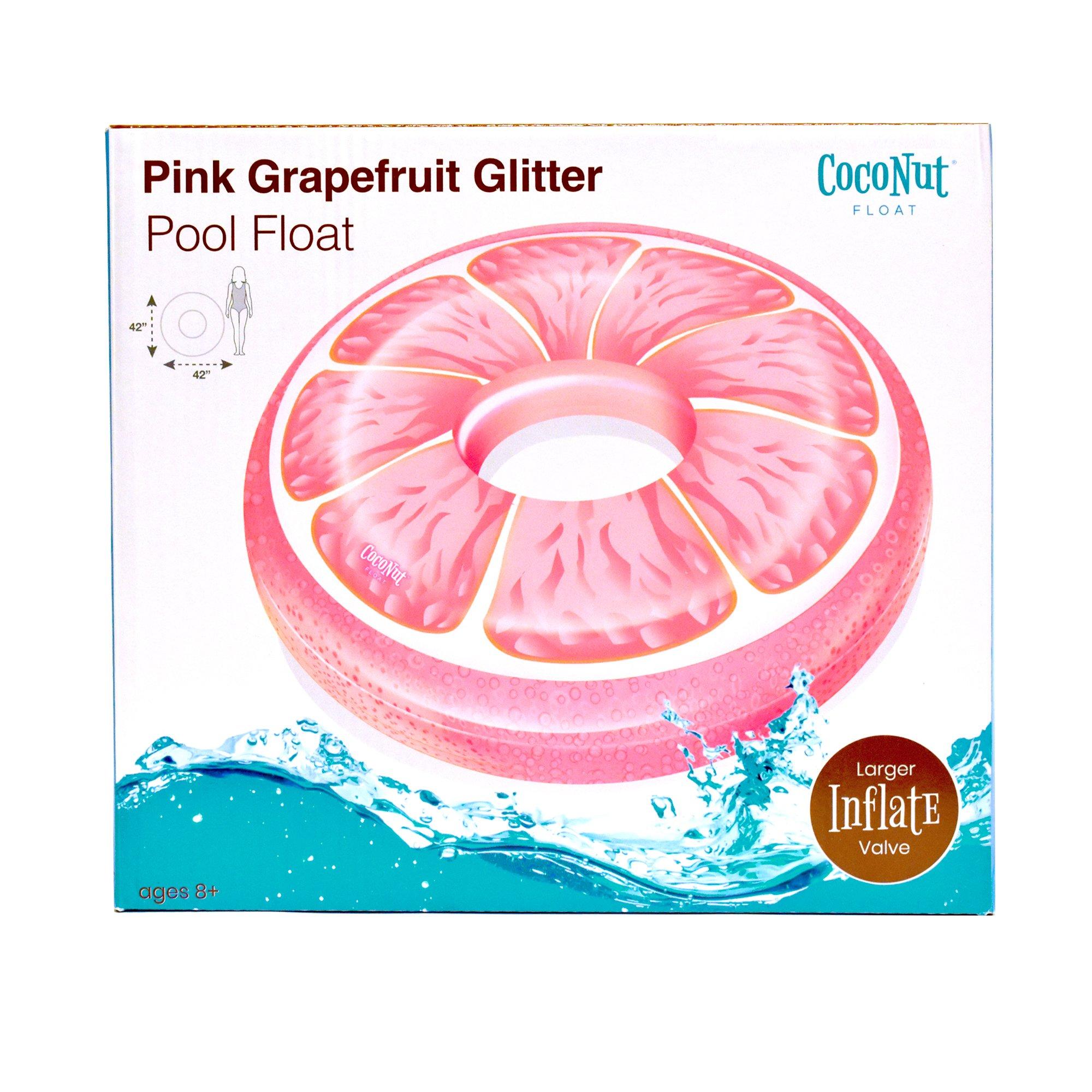 CocoNut  Pink Grapefruit Glitter Pool Float