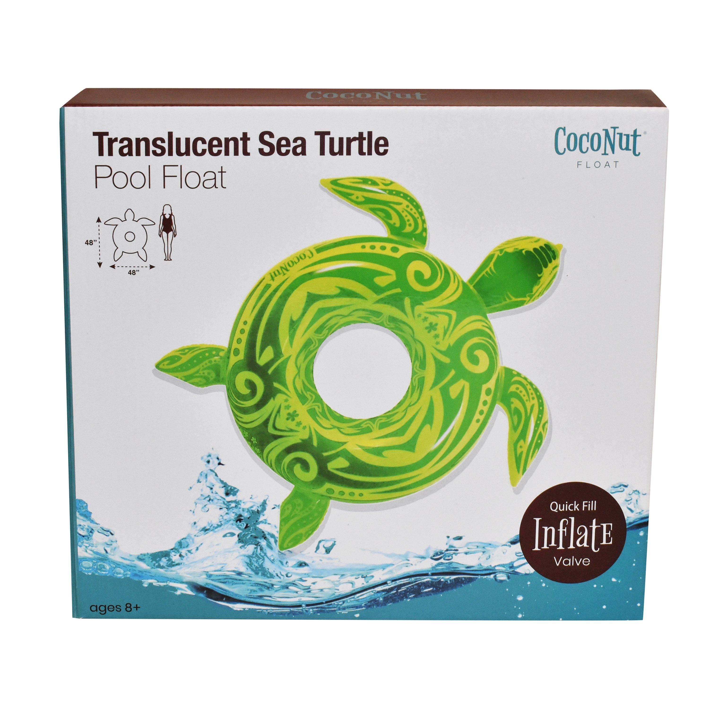 CocoNut  Translucent Sea Turtle Pool Float