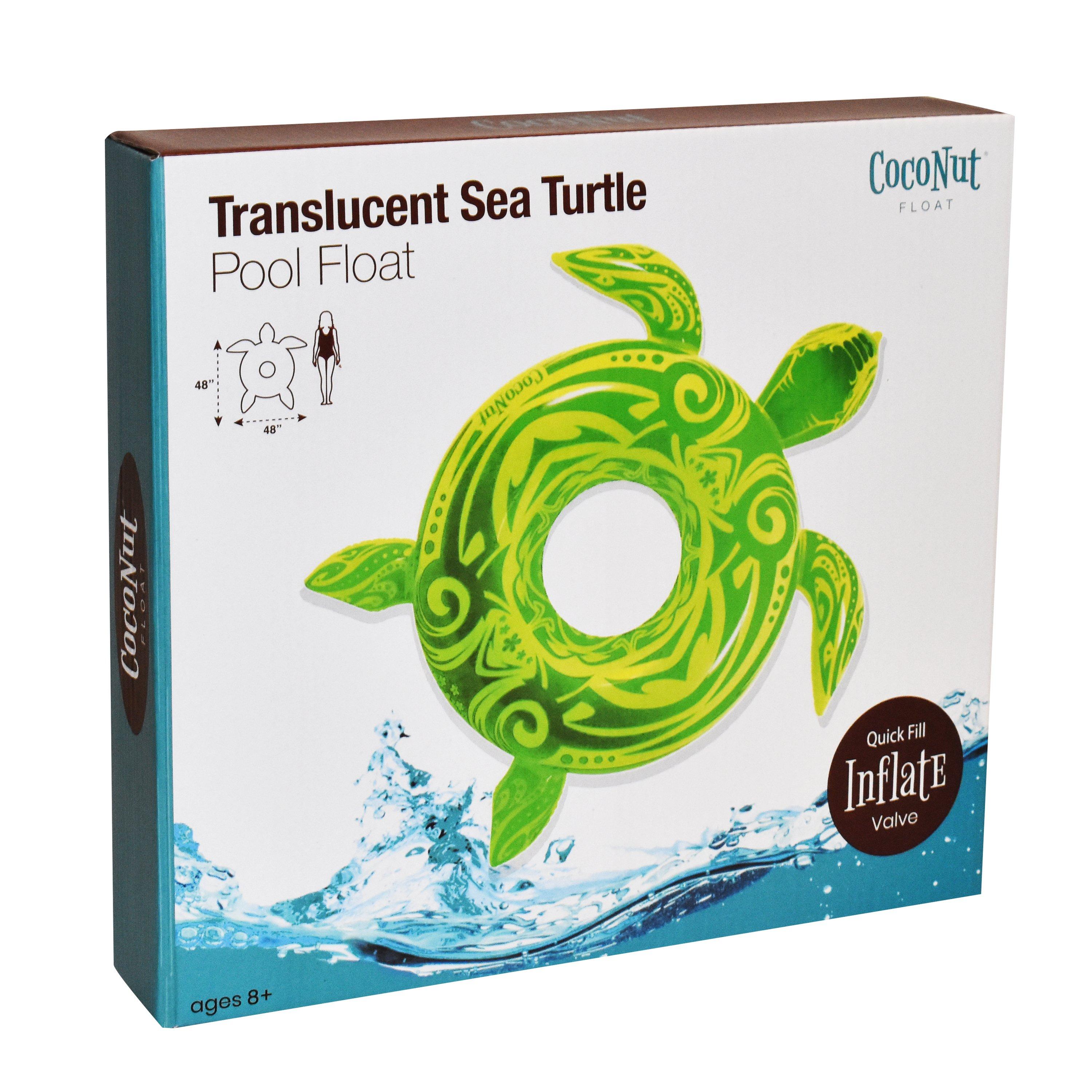 CocoNut  Translucent Sea Turtle Pool Float