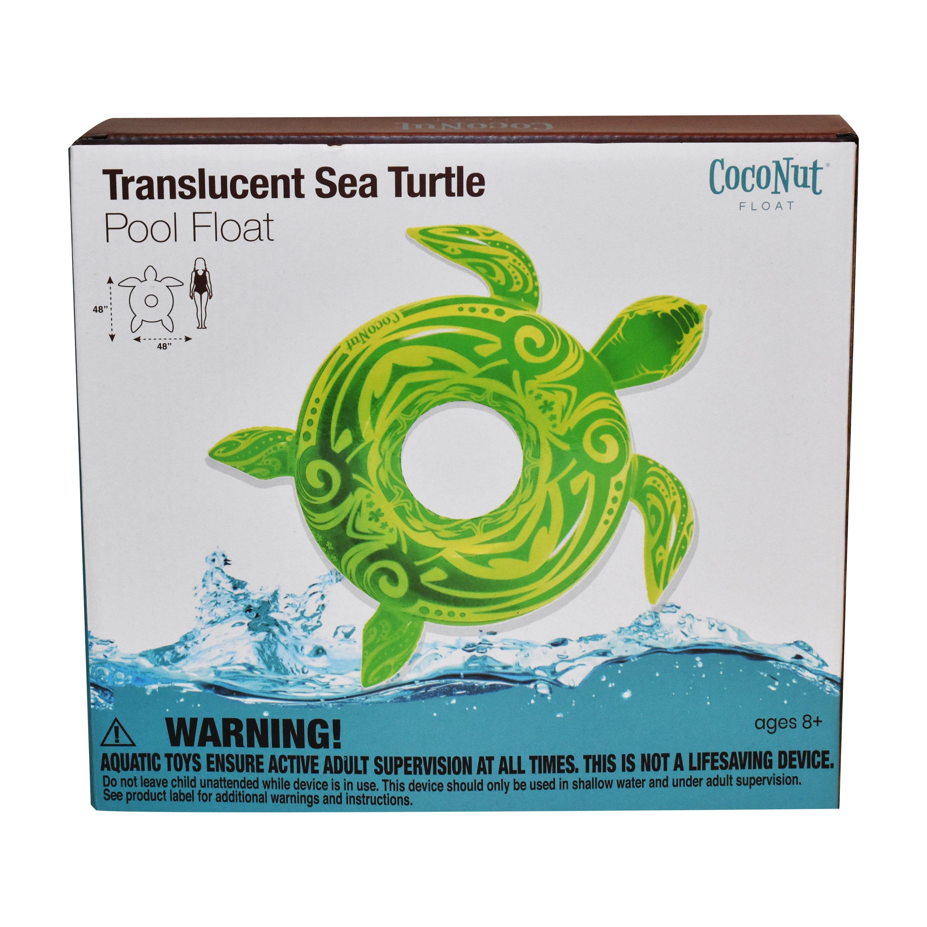 CocoNut  Translucent Sea Turtle Pool Float