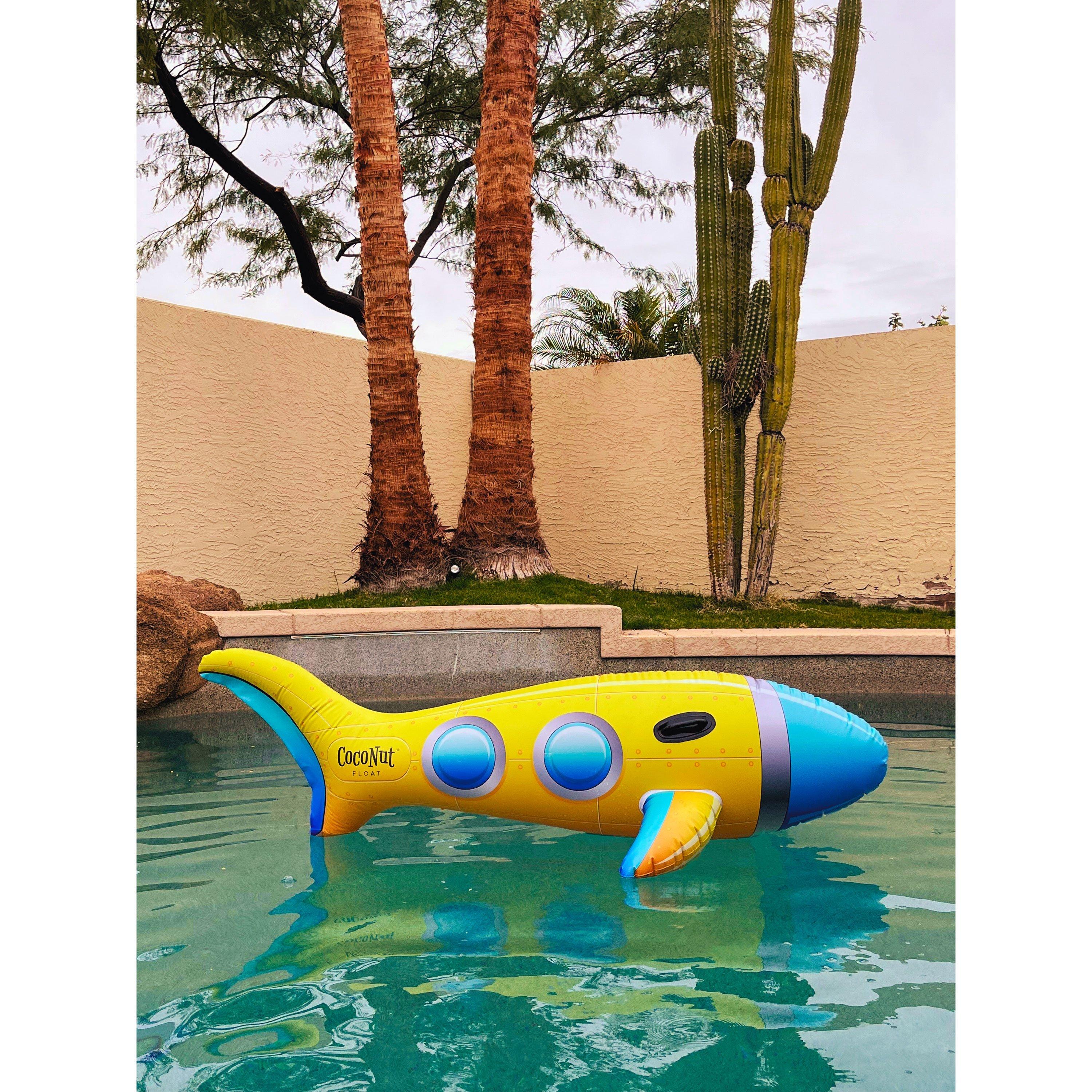 CocoNut Float  Yellow Submarine Ride-On Pool Float