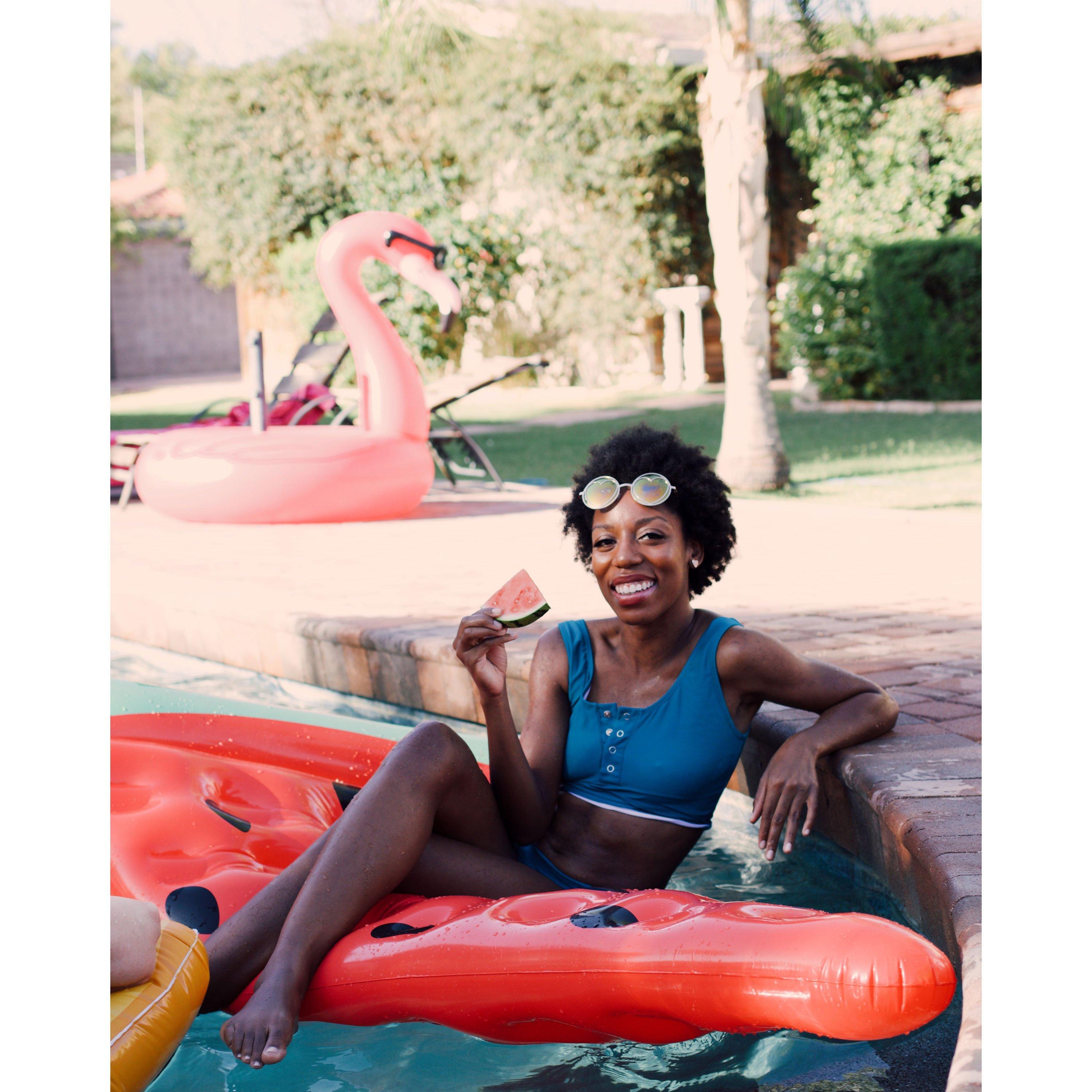 CocoNut  Glitter Watermelon Slice Pool Float