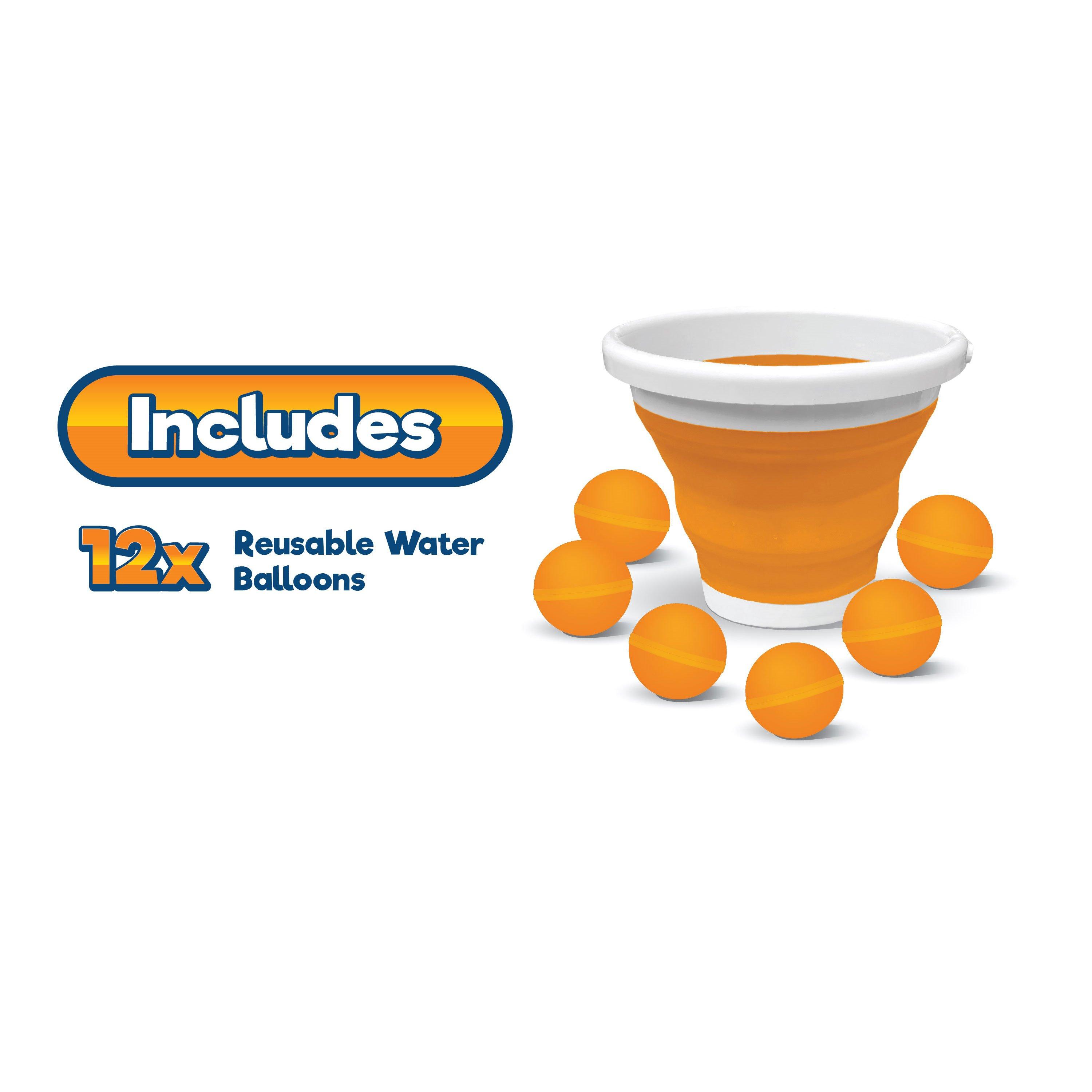 CocoNut  Reusable Water Balloons  Orange Ultimate Battle Kit Bundle