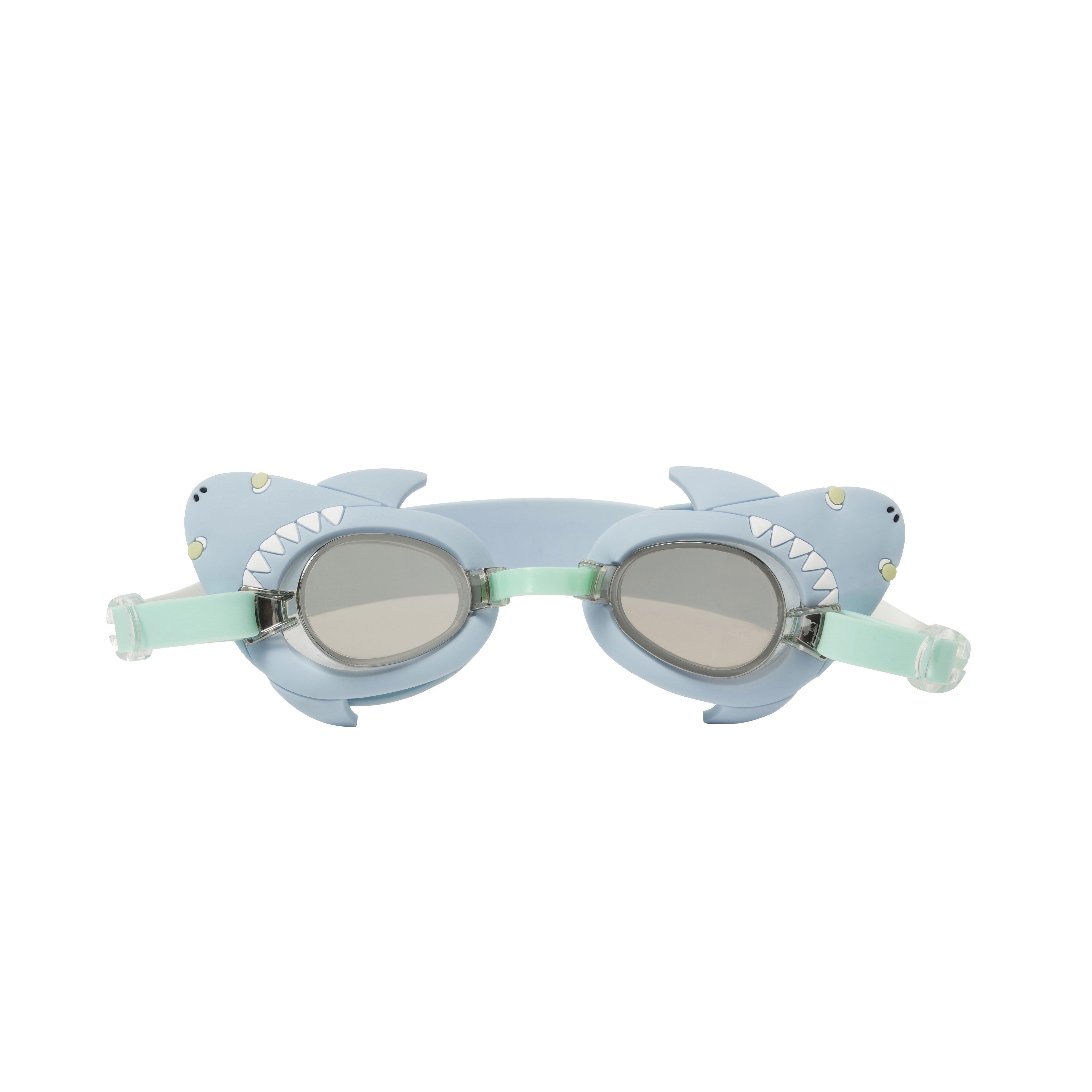 SUNNYLiFE  Salty the Shark Mini Swim Goggles Aqua