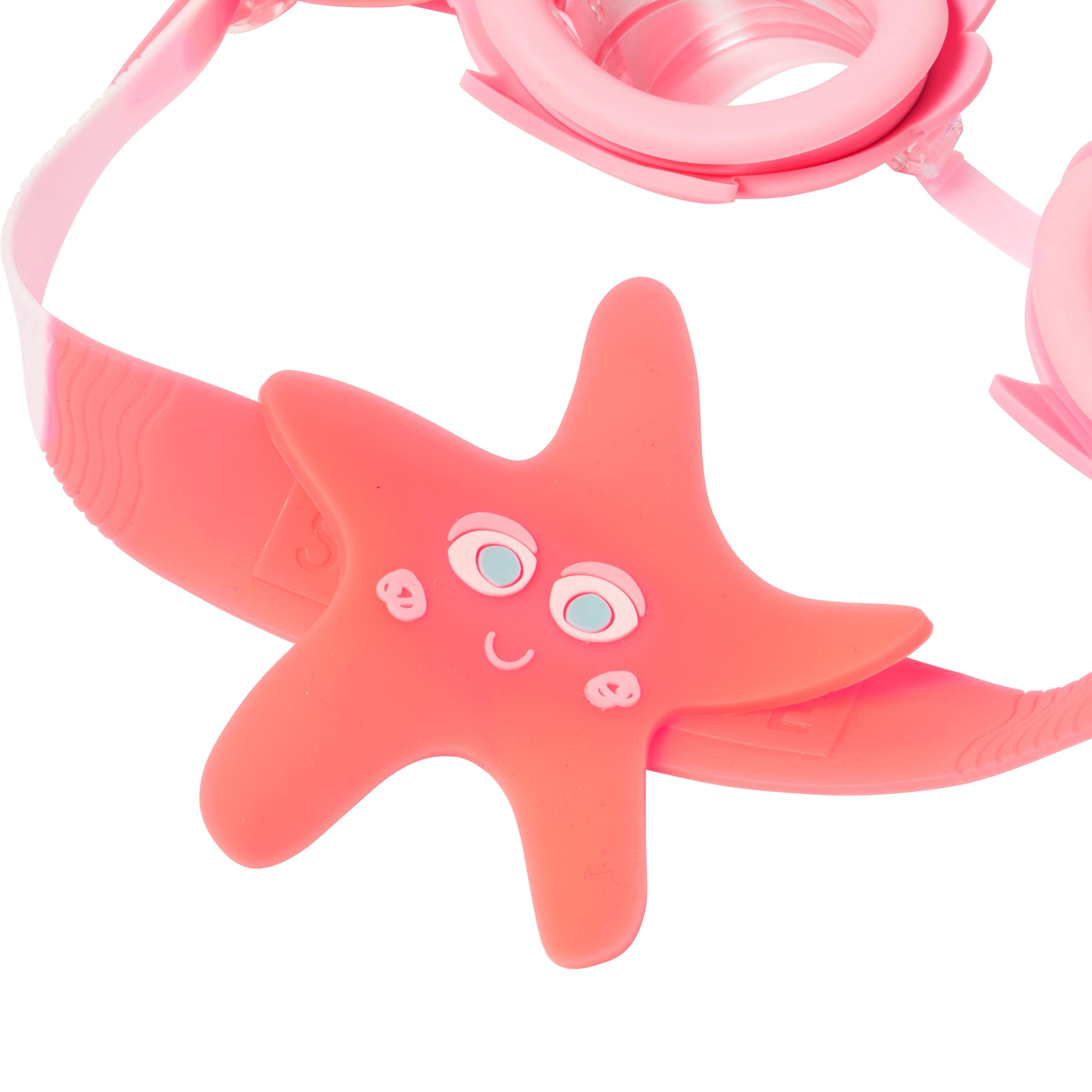 SUNNYLiFE  Melody the Mermaid Mini Swim Goggles Neon Strawberry