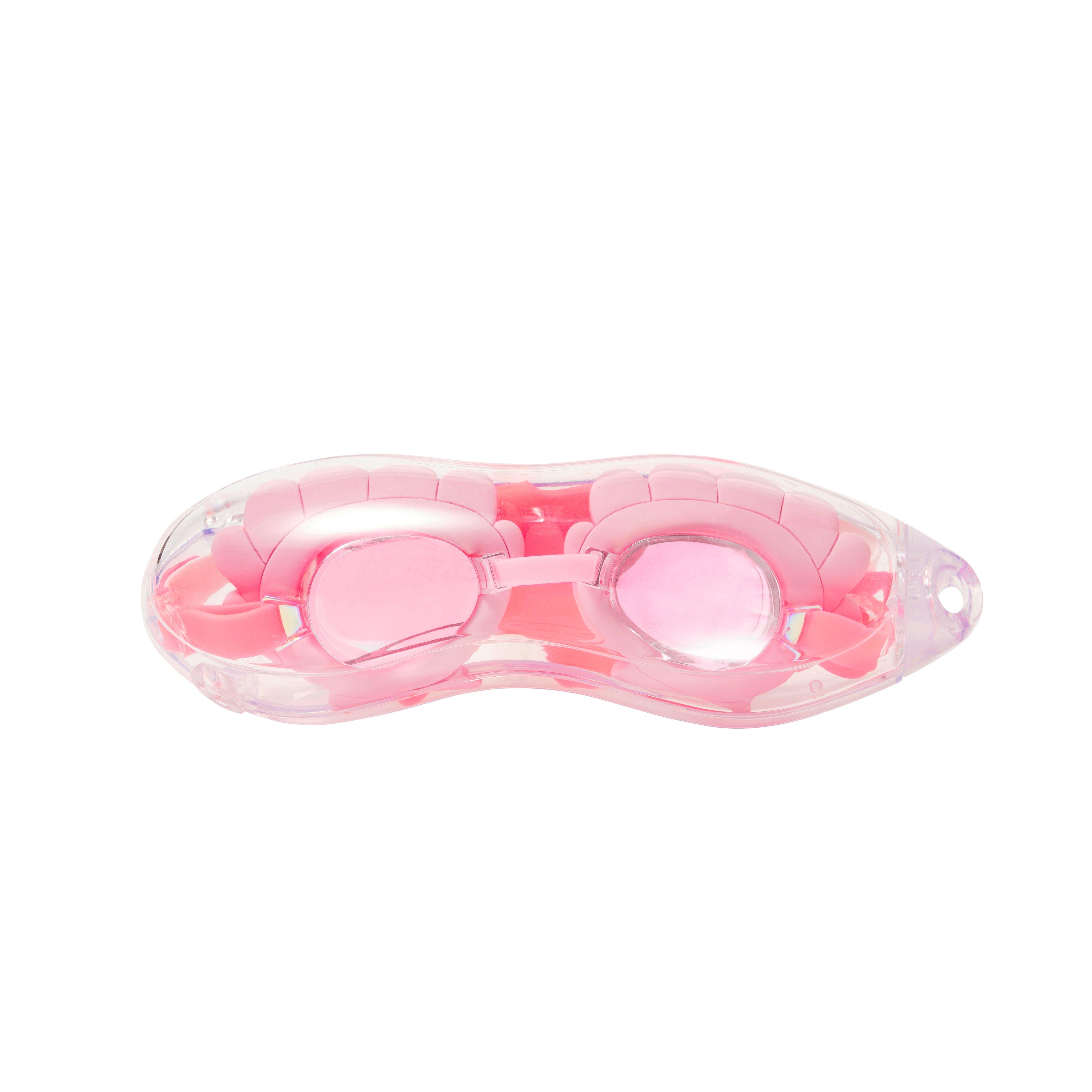 SUNNYLiFE  Melody the Mermaid Mini Swim Goggles Neon Strawberry