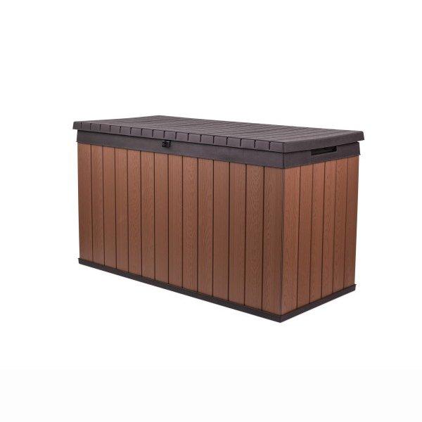 Keter  Darwin 150 Gallon Resin Large Deck Box Brown