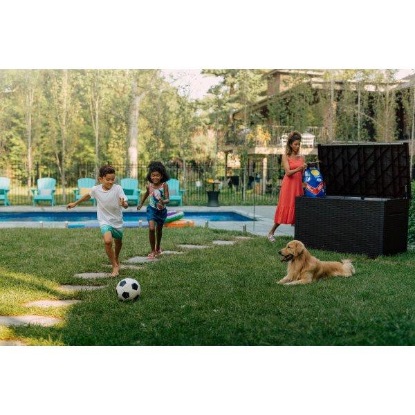 KETER Java XXL 230 Gallon Resin RattanStyle Outdoor Storage Deck Box