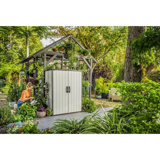 Keter  Premier Tall Shed Grey