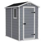 Keter  Manor 4x6 Resin Storage Shed Grey/White