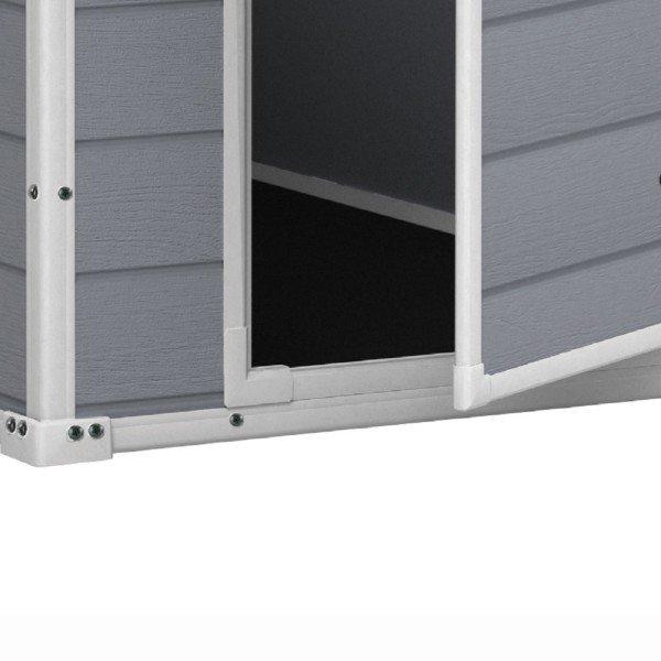 Keter Manor 4x6 Resin Storage Shed, Grey/White In The Swim