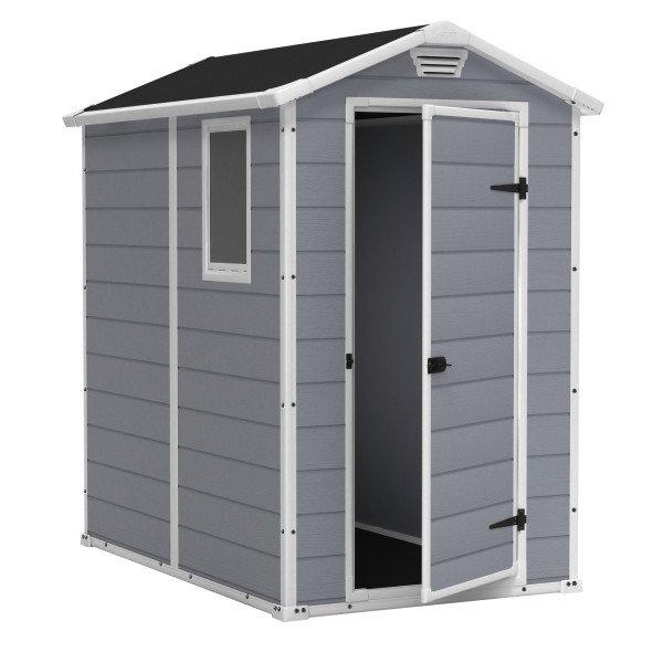 Keter  Manor 4x6 Resin Storage Shed Grey/White