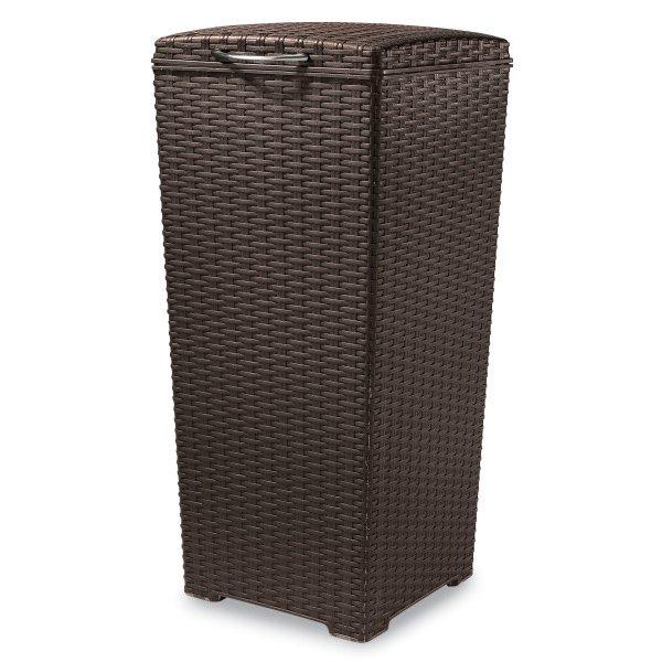 Keter  Pacific Outdoor Trash Can 30 Gallons Brown