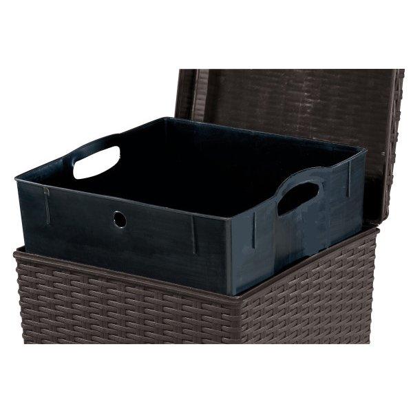 Keter  Pacific Outdoor Trash Can 30 Gallons Brown