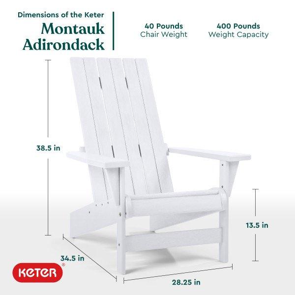 Keter  Montauk Adirondack Chair Brown