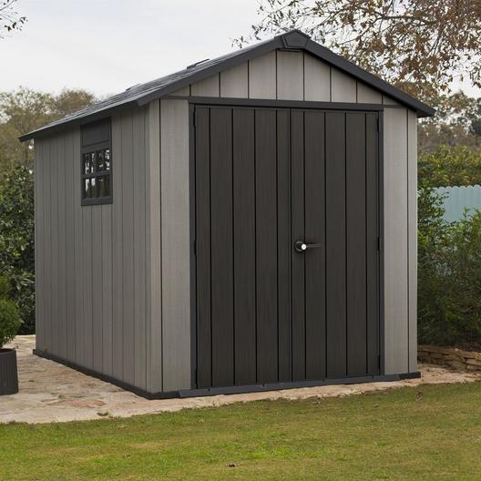 Keter  Oakland 7.5 x 9 ft Resin Outdoor Shed Grey