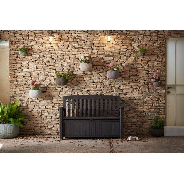 Keter  Patio Storage Bench 60 Gallons Brown