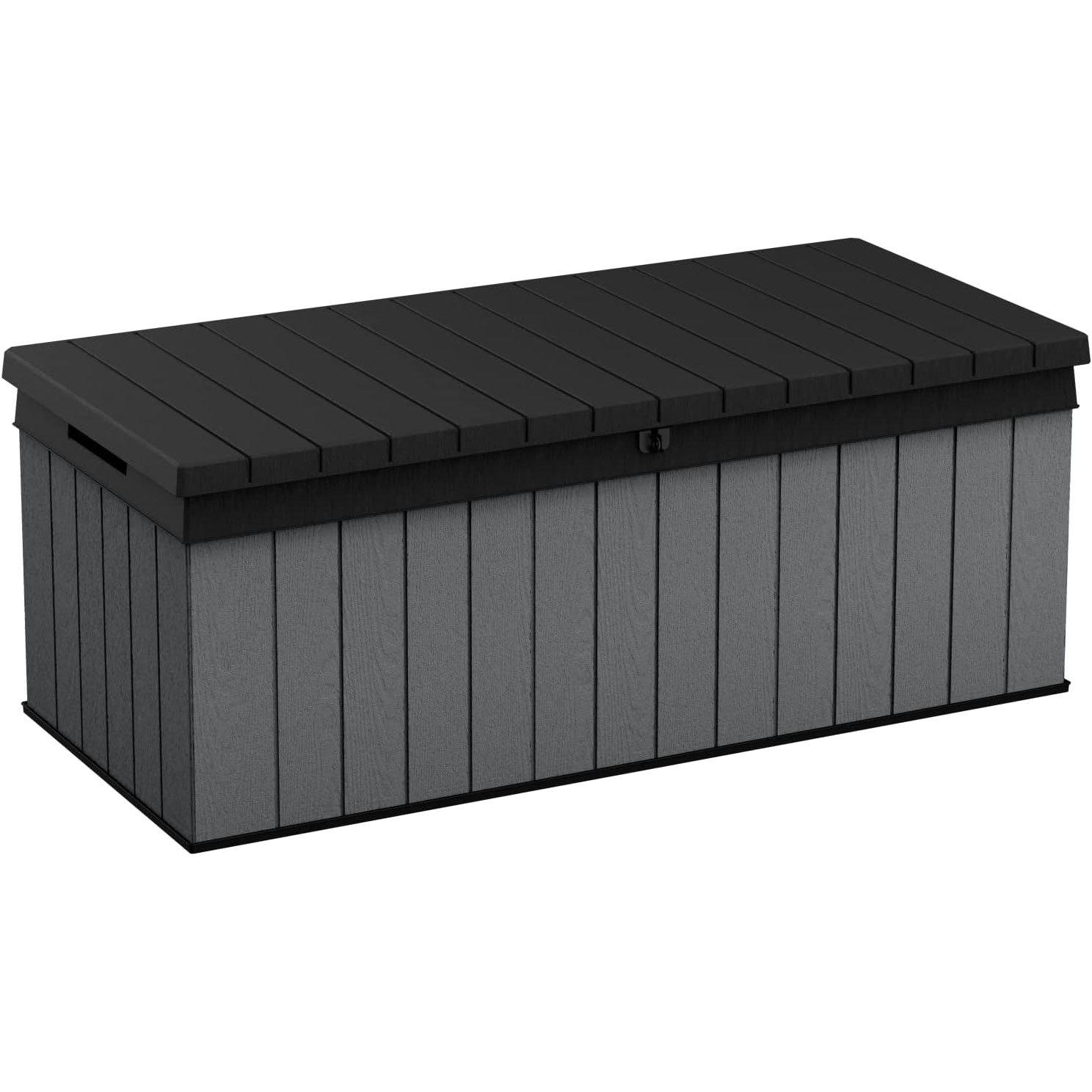 Keter  Darwin 100 Gallon Storage Deck Box Grey