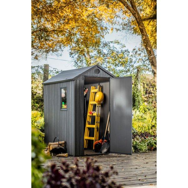 Keter  Darwin 4 x 6 Outdoor Shed Grey