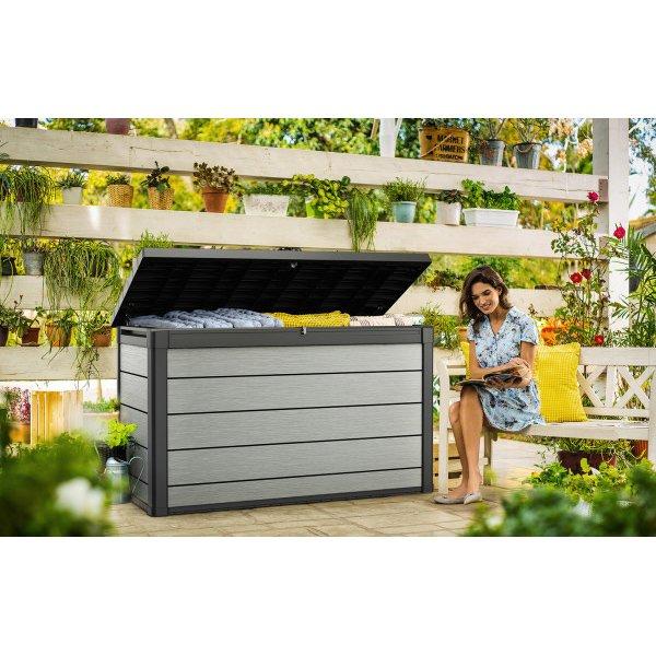 Keter Denali Deck Box 200 Gallons, Grey Leslie's Pool Supplies
