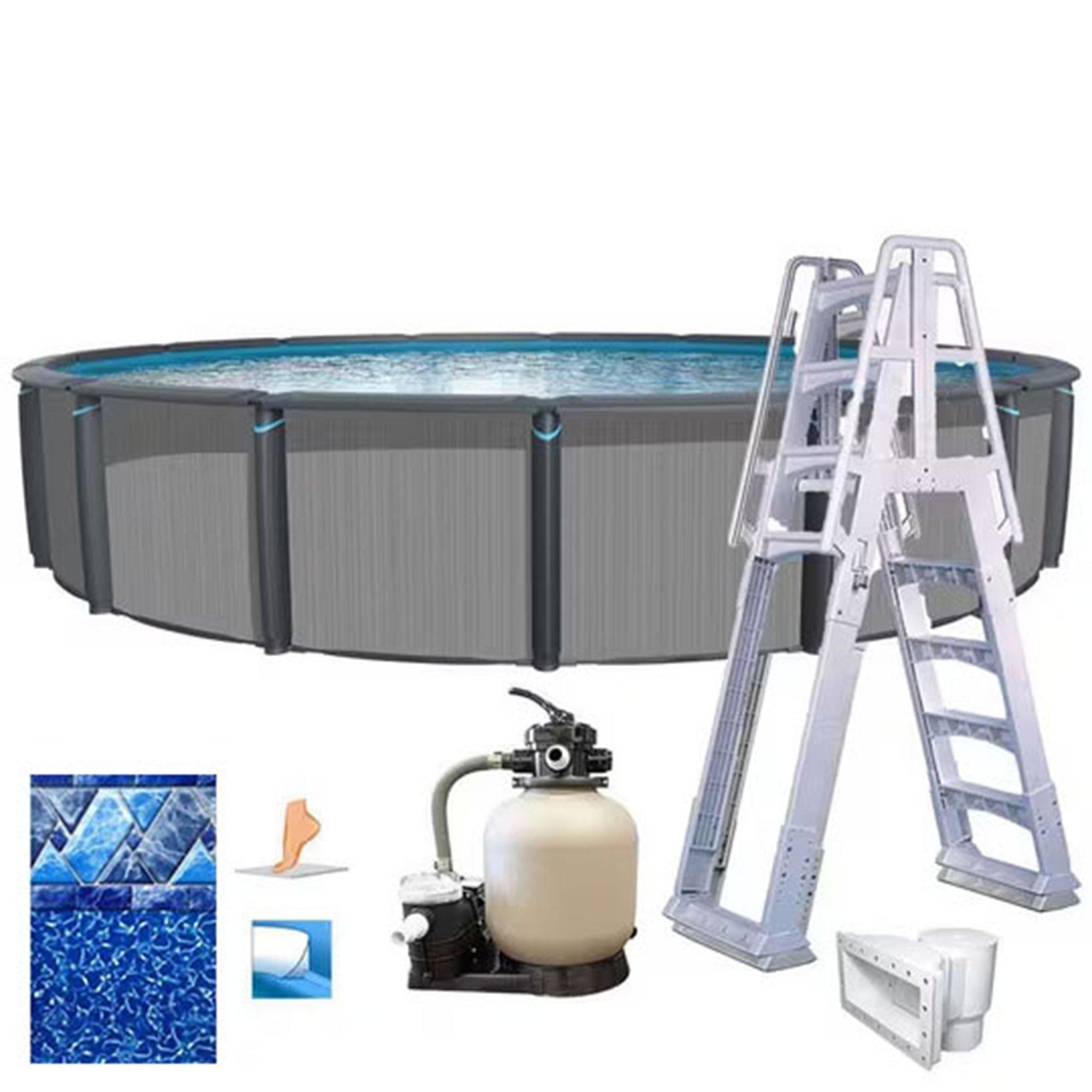 Easton 24 x 52 Round Complete Above Ground Pool Package