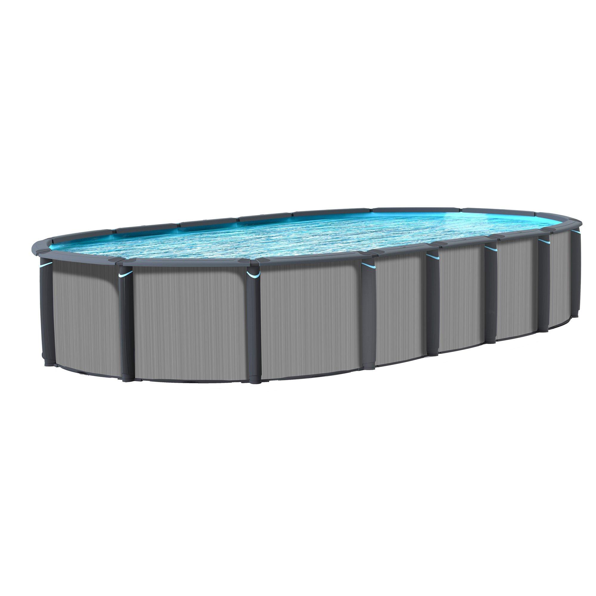 Easton 21'x43' x 52" Complete Oval Above Ground Pool Package