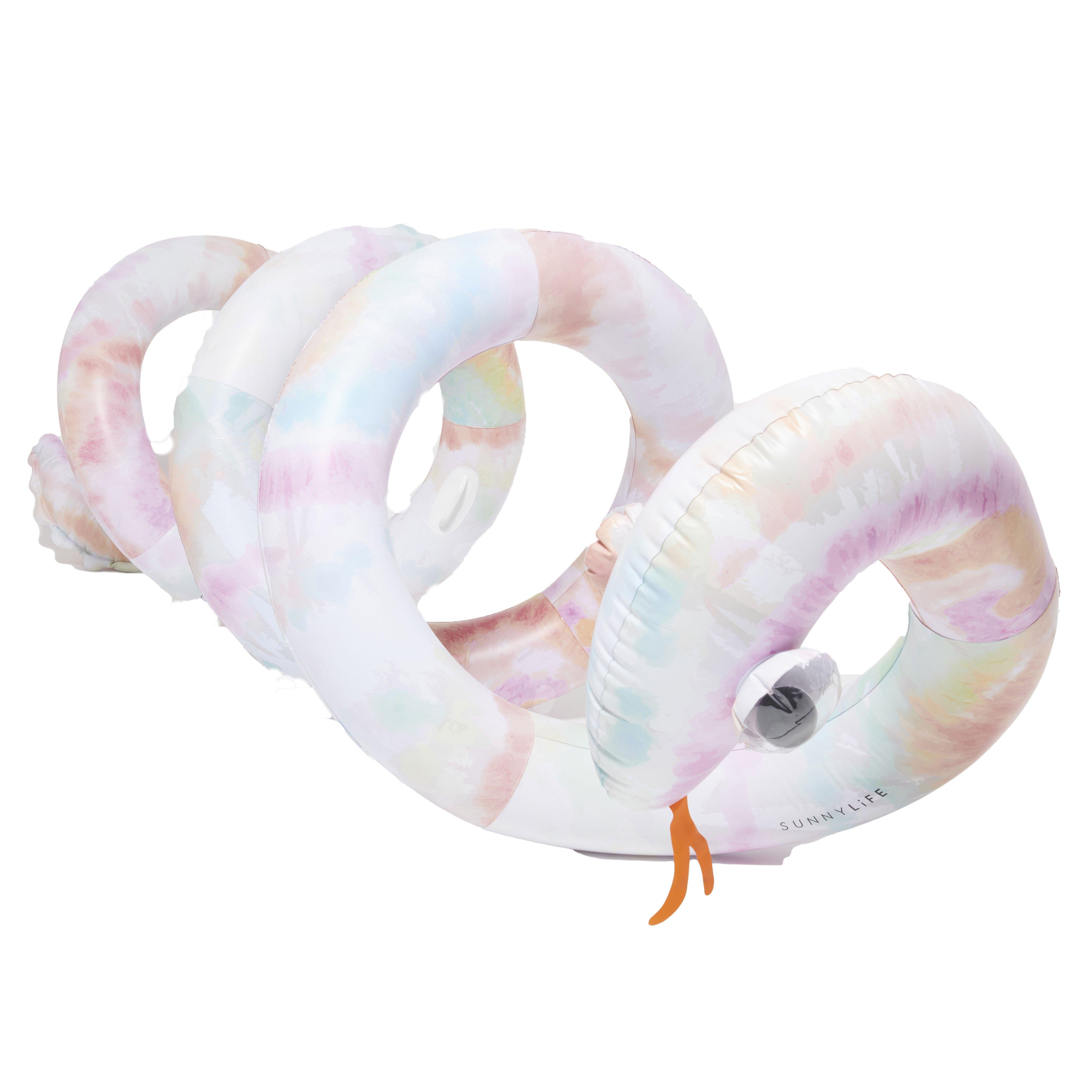 SUNNYLiFE  Giant Inflatable Noodle Snake Tie Dye Multi